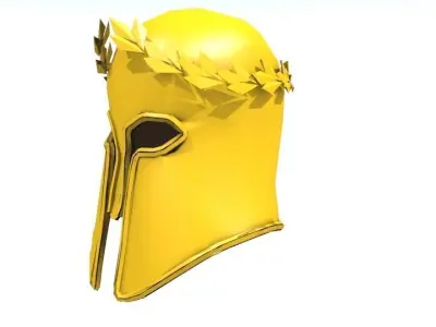 THE GOLD HELMET OF ATHENS Low-poly 3D model