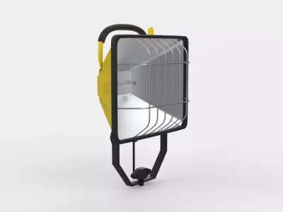 Halogen work light 3D model