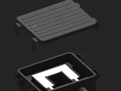 Junction Box low poly Low-poly 3D model