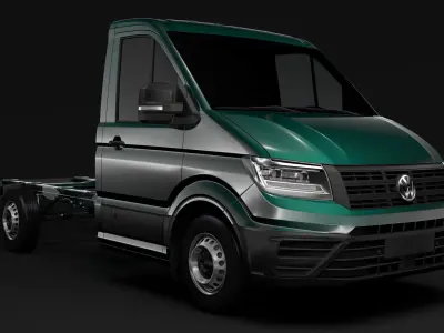 WV Crafter Chassis Single-Cab 2017 3D model