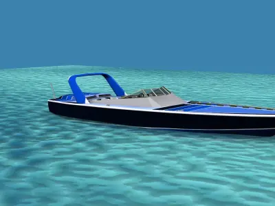 Phazer 38 Cigarette Boat V02 3D model