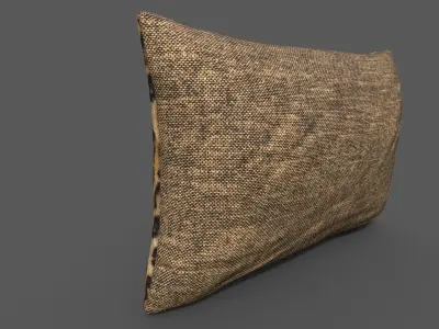 Cushion furniture Low-poly 3D model 7