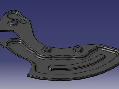 Splash Gard Audi A6 C5 Free 3D model