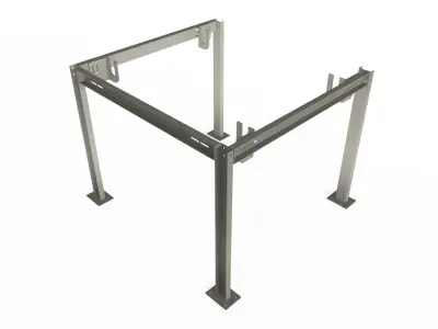 Dust collection bag hanger 3D model