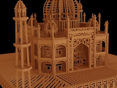 Taj Mahal 3D 3D model