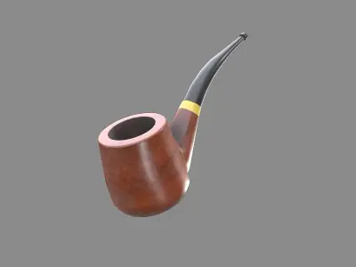 Smoking Pipe Low-poly 3D model