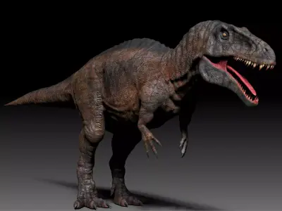Dinosaur Acrocanthosaurus Sculpt Project 3D model