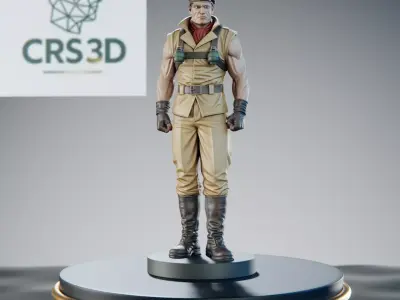 Rolento Street Fighter Statue - Final Fight Military Tactics 3D print model
