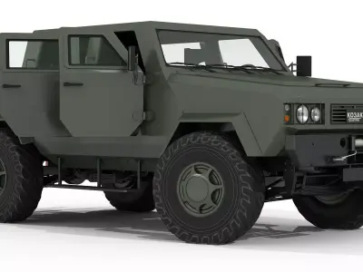 Military vehicle 3D model