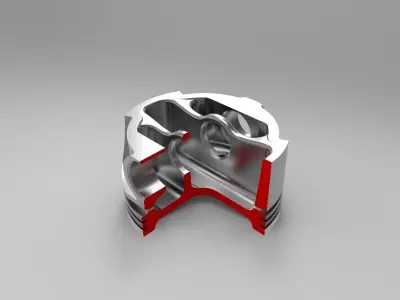 Piston Free 3D model