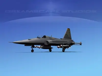 Northrop F-20 Tigershark V03 3D model