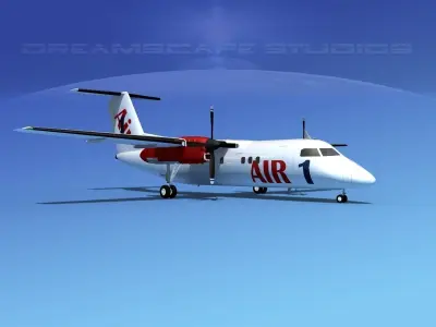 Dehaviland DHC-8 100 Air One 3D model