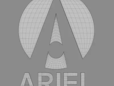 ariel logo 3D model