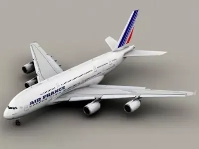 Airbus A380 Air France 3D model