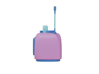 Retro Radio 3D Model 3D model