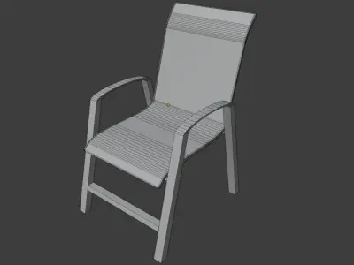 Luxurious office chair LOW POLY Free low-poly 3D model