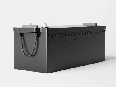 Car Battery or Lead Acid Battery or Solar Battery Low-poly 3D model