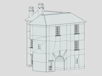 Castle Medieval Middle Ages 06 Low Poly PBR Realistic Low-poly 3D model