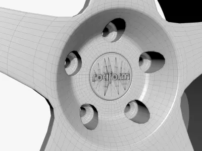 Rim Model wheel with 3D model