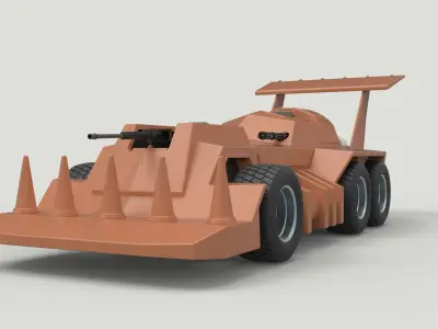 Eliminator vehicle from Thunder Road 3D model