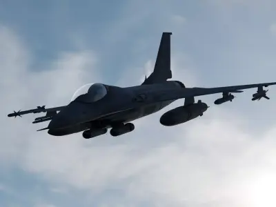 Fighter jet 3D model 3D model