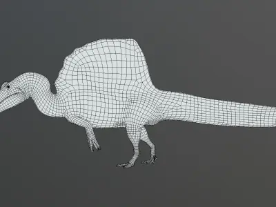 Spinosaurus aegyptiacus Low-poly 3D model