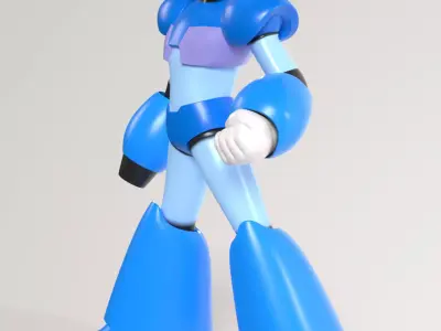 Megaman X Fanart 3D Print STL file 3D print model