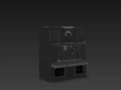 3D Empty Store Interior Model Black Friday 3D print model