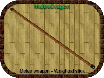 Melee Weapon - Weighted Stick Free 3D model
