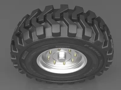 Realistic Truck Tire 2 3D model