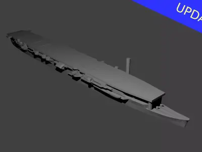 Japanese Aircraft Carrier Zuiho 3D print model