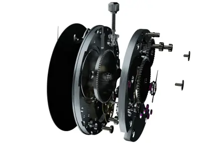 mechanical watch body 3D model