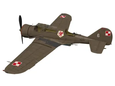 PZL23 Karas 3D model