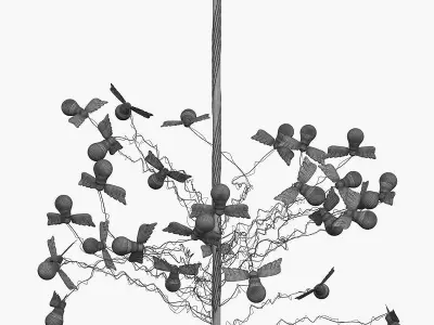 Ingo Maurer Light Birdie 3D model