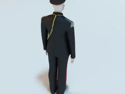 Gun Salute Manikin 3D model