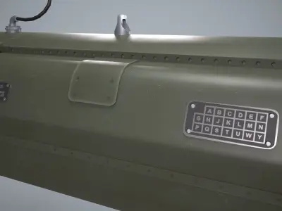 Telson 22 Launcher With Missiles Low-poly 3D model