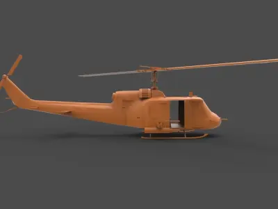 Bell UH-1 3D print model