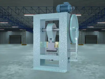 Eccentric Press - Glass Mosaic 3D model