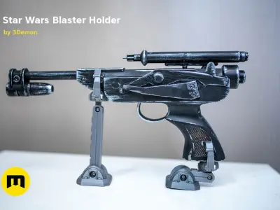 Star Wars Blaster Holder Free 3D print model