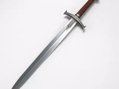 Ornate Medieval Fantasy Longsword 3D model