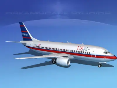Boeing 737-300 US AIR 2 3D model