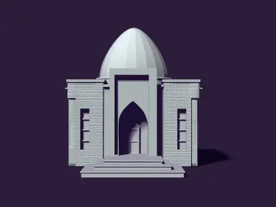 Mausoleum of Muslim Turkic peoples 3D print model