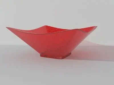 Glass Strawberry Bowl Free 3D model