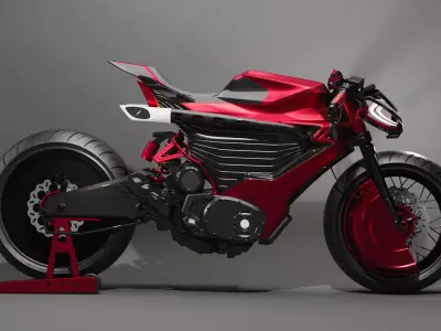Electric Sport Motorcycle 3D model purchase