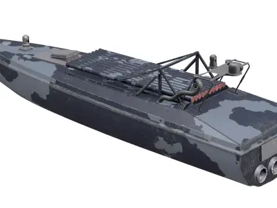 Sea baby Ukrainian multi-purpose unmanned surface vehicle 3D model