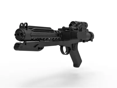 Stormtrooper Blaster E-11 from the movie Star Wars 3D model