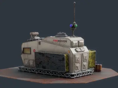 Cartoon Military Elements Collection 3D model