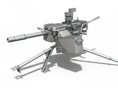 40mm Grenade Machine Gun 3D model