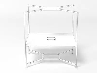 HUB Office Table 3D model