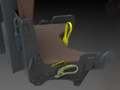 F4 Phantom Seat Martin Baker MK7 3D print model